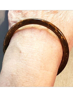 Bakelite Bracelet End of Day Bakelite Bangle‎ Bracelet, Mississippi Mud bn-1